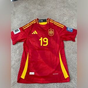 Spain 2024 EURO CUP Winner Home Lamine Yamal 19 Size L